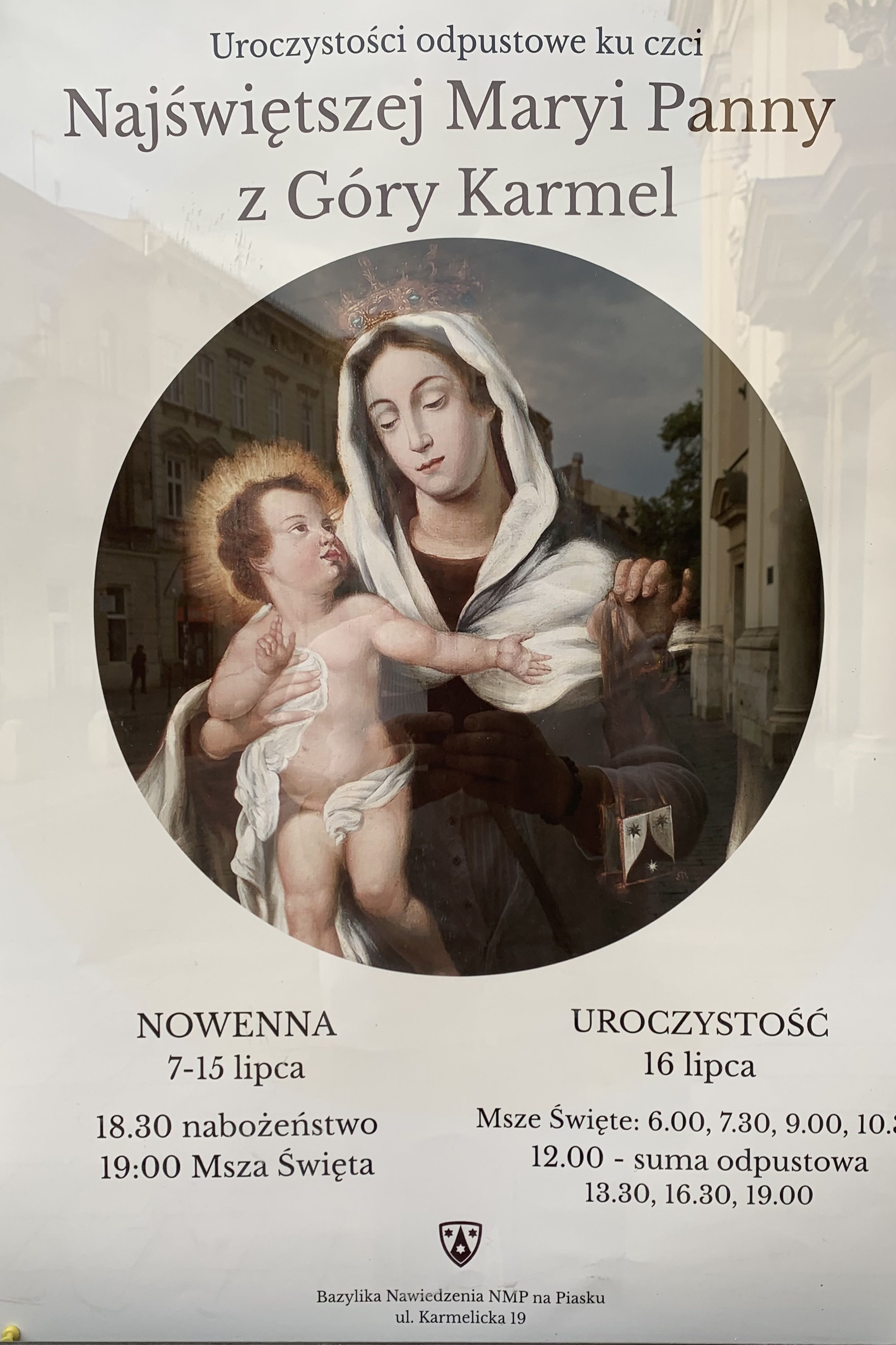 Rozpoczęliśmy Nowennę przed Uroczystością odpustową Matki Bożej Szkaplerznej