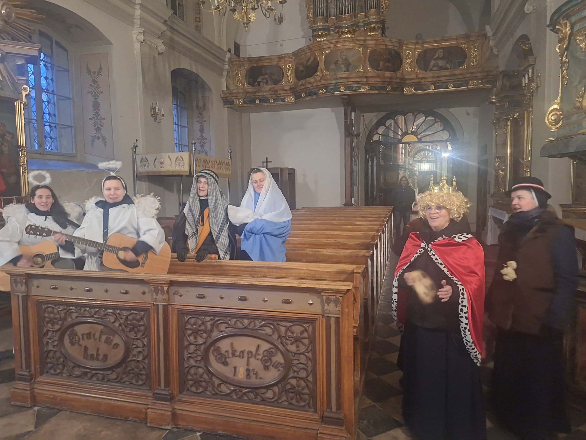 Kolędnicy w krakowskim Karmelu