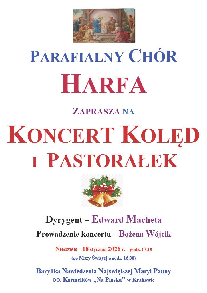 Koncert kolęd parafialnego chóru Harfa