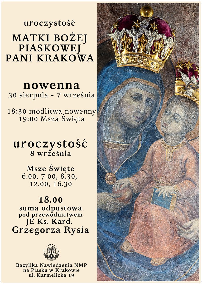 Uroczystość odpustowa ku czci MB Piaskowej - Pani Krakowa
