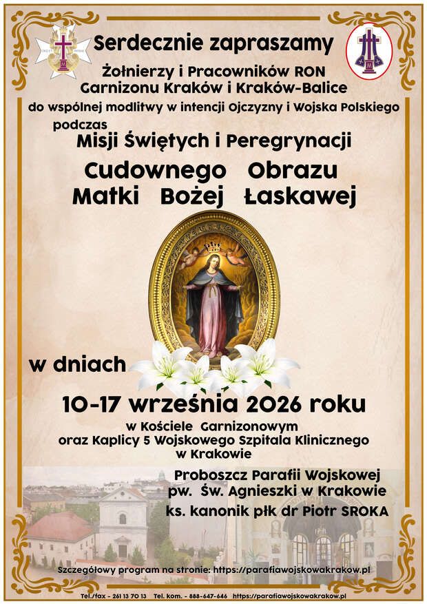 Peregrynacja Cudownego Obrazu Matki Bożej Łaskawej w kościele św. Agnieszki