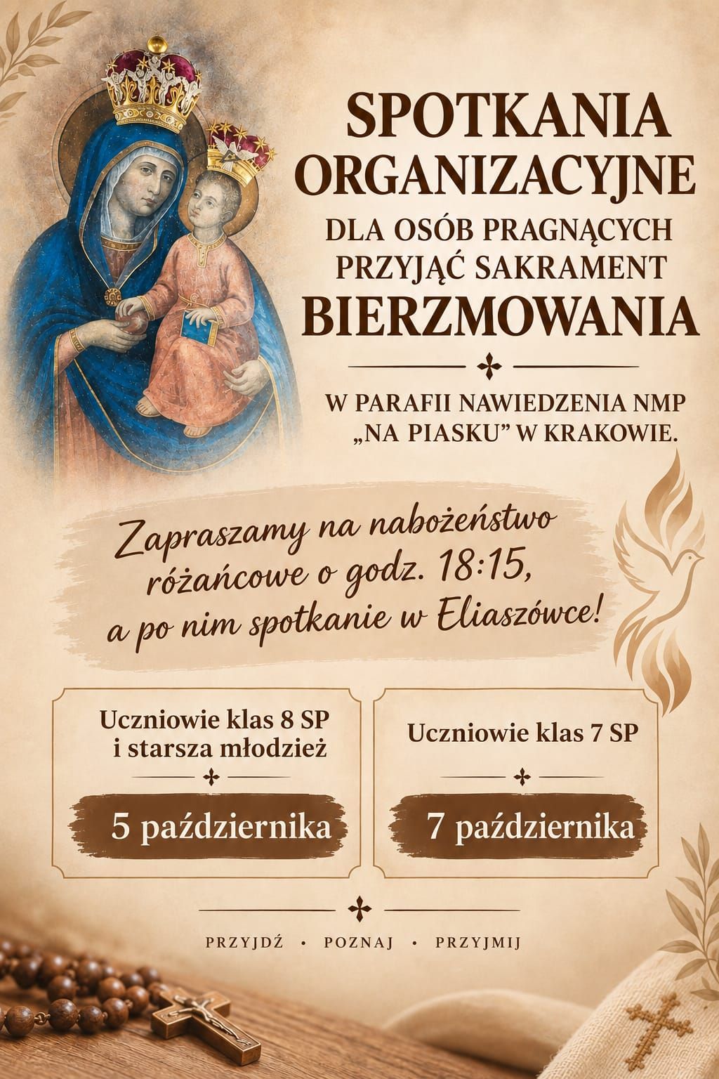 Przygotowania do sakramentu bierzmowania