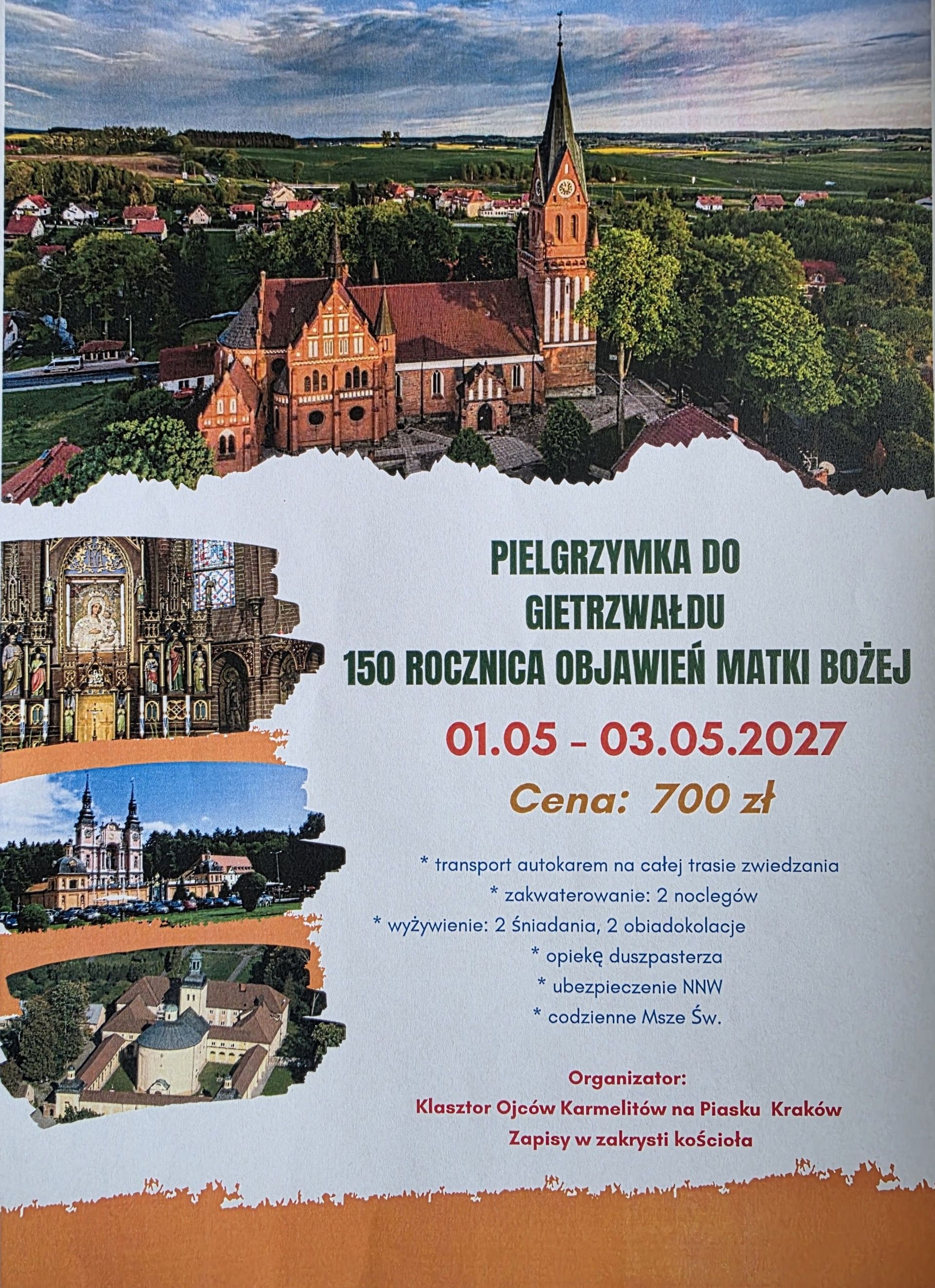 Parafialna pielgrzymka do Gietrzwałdu